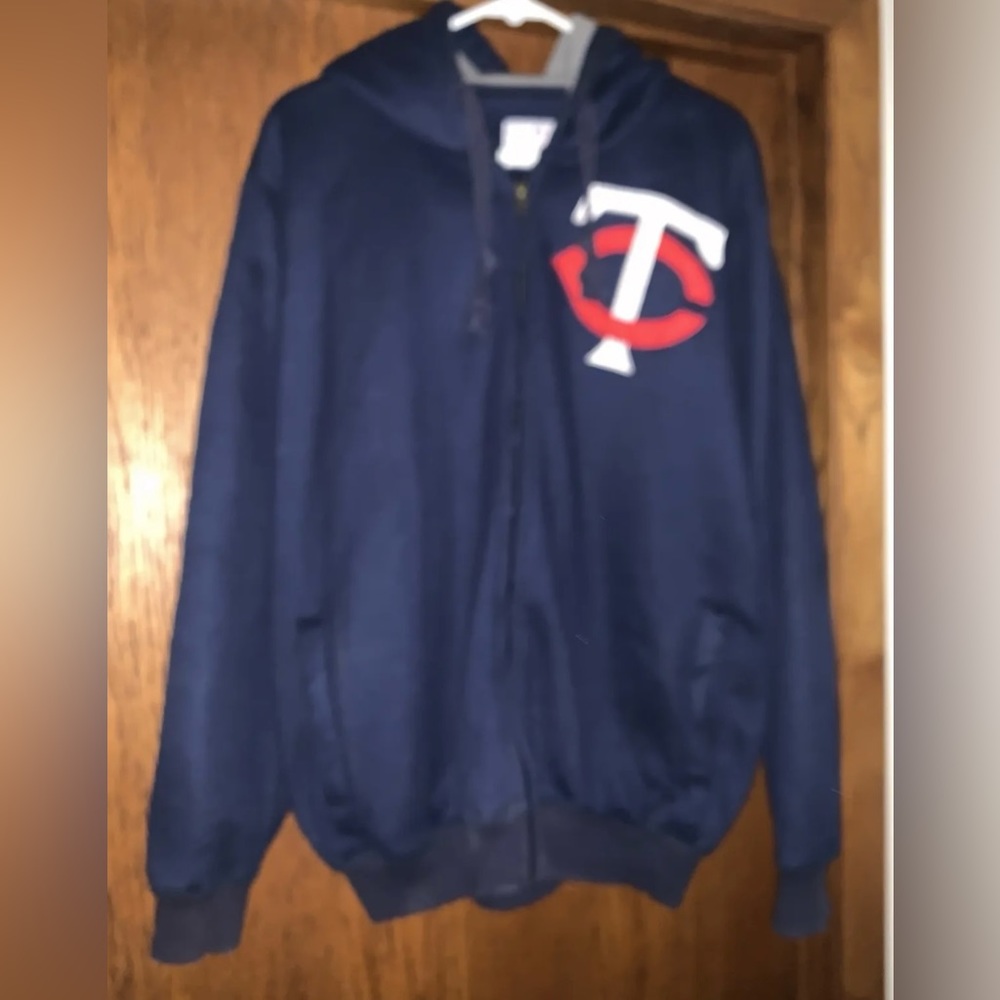 GENUINE MERCHANDISE MINNESOTA TWIN ZIP UP SWEATSHIRT‎ MENS SZ L